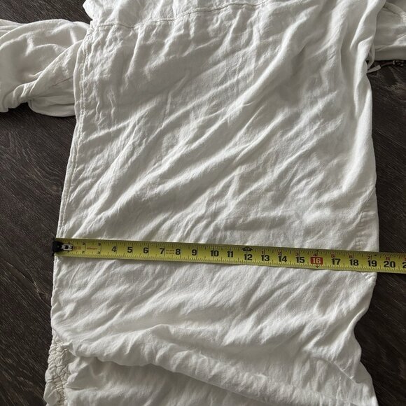 Free People Harem Pants Jumpsuit Playsuit Womens M Ivory Boho Hippie Lagenlook - Picture 16 of 16